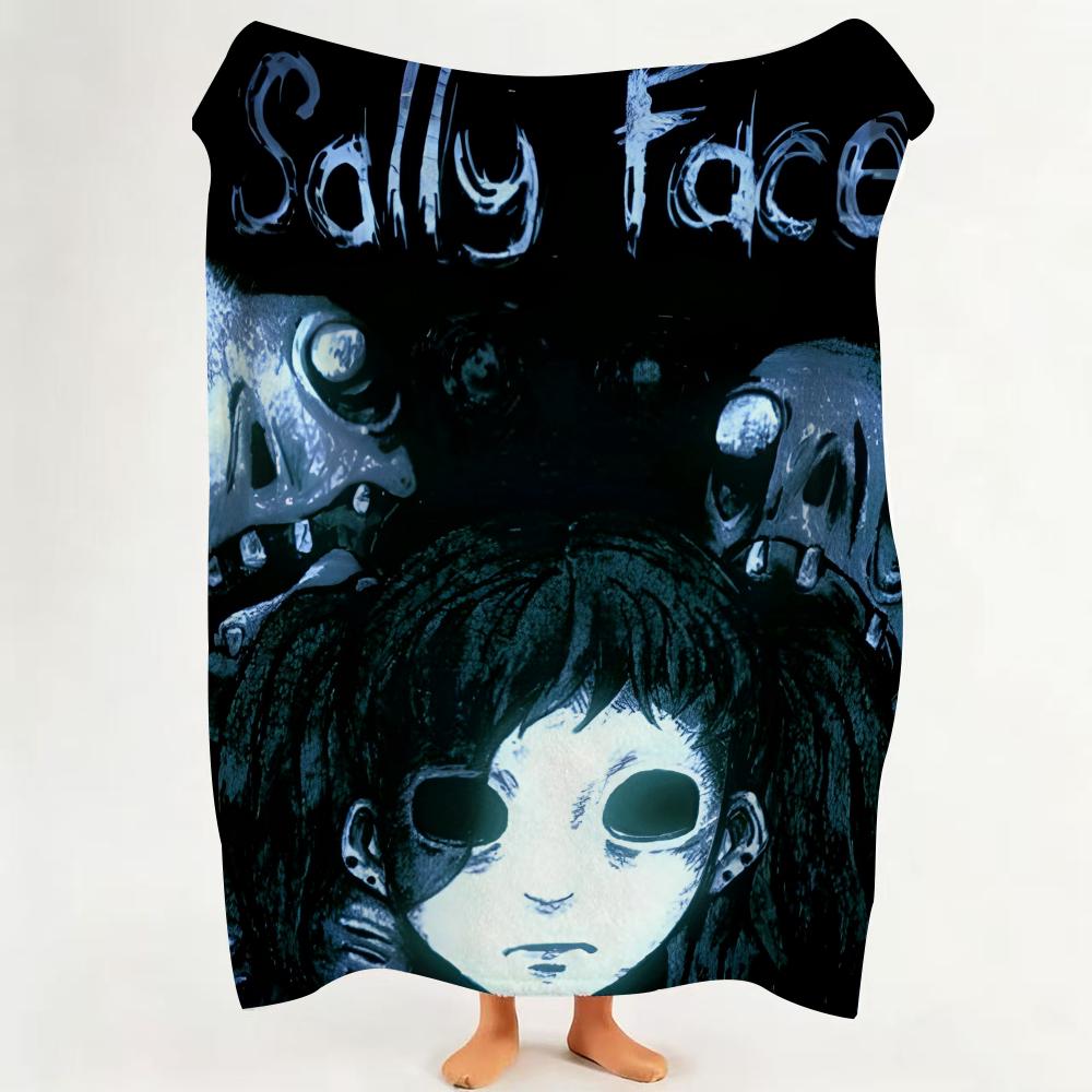 Game S Sally F Face Throw Flannel Throw Blanket Suitable for Sofa Living Room Bedroom