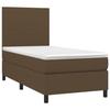 3141588 vidaXL Divan Bed with Mattress Dark Brown 90x200 Cm