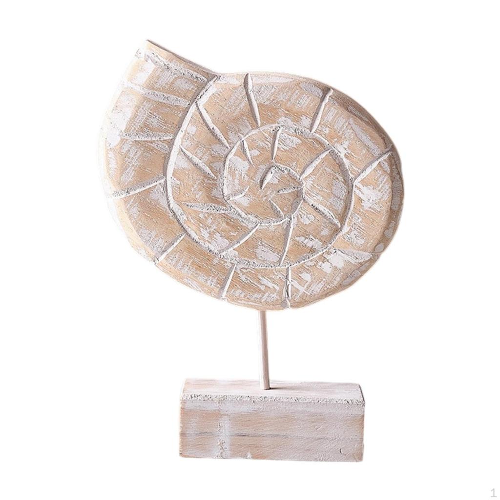 Artistic Wooden Statue for Beach House Mantel And Living Room