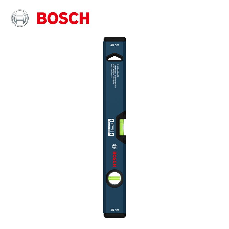 Bosch Алюминиевый уровень с защитными торцевыми заглушками из АБС-пластика Высокоточный флуоресцентный пузырьковый уровень 12 см/40 см/60 см