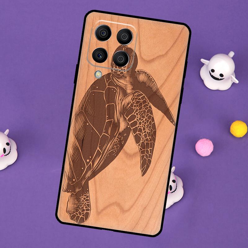 Чехол с узором под дерево Черепаха для Samsung Galaxy M11 M51 M31 M33 M13 M23 M53 M15 M55 M14 M34 M54 M20 M32 M52