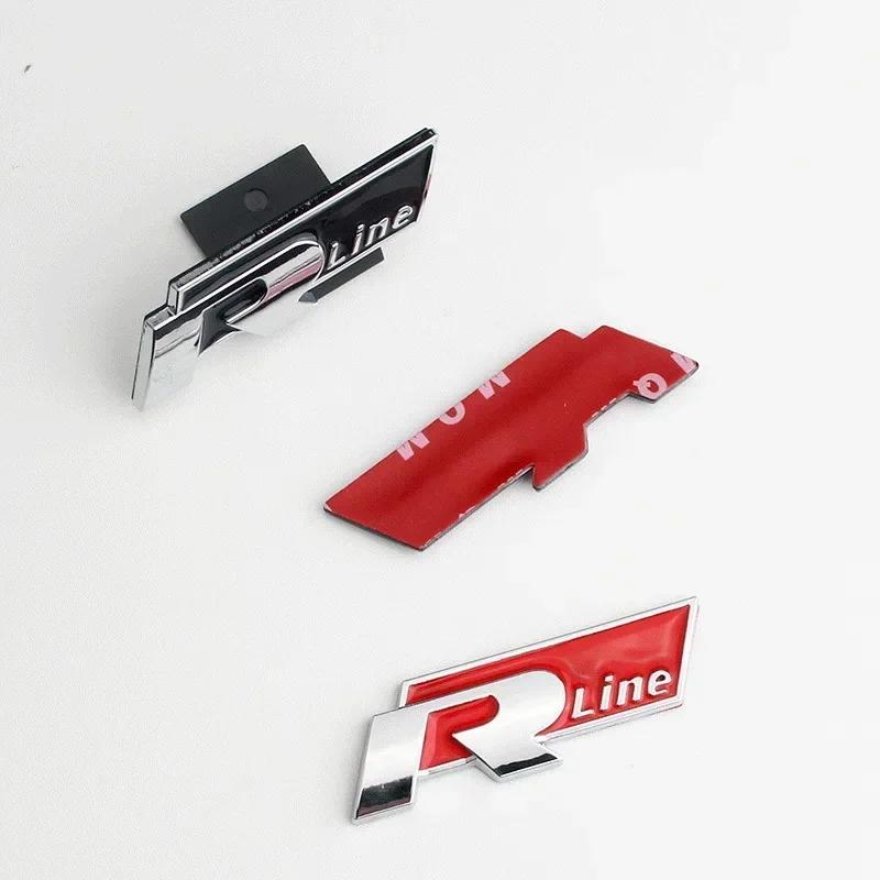 RUNTB1 VW 2026 Hot Car Front Grille Emblem for Volkswagen Rline Polo Passat B5 B7 Golf 3 4 5 Jetta Touareg Beetle Tail Trunk Fender Bad