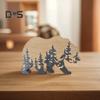 Лесной медведь, деревянное украшение, деревенский дом, 3D животное, домашний офис, гостиная, рабочий стол, украшение дикой природы, подарок на день рождения, Рождественский подарок