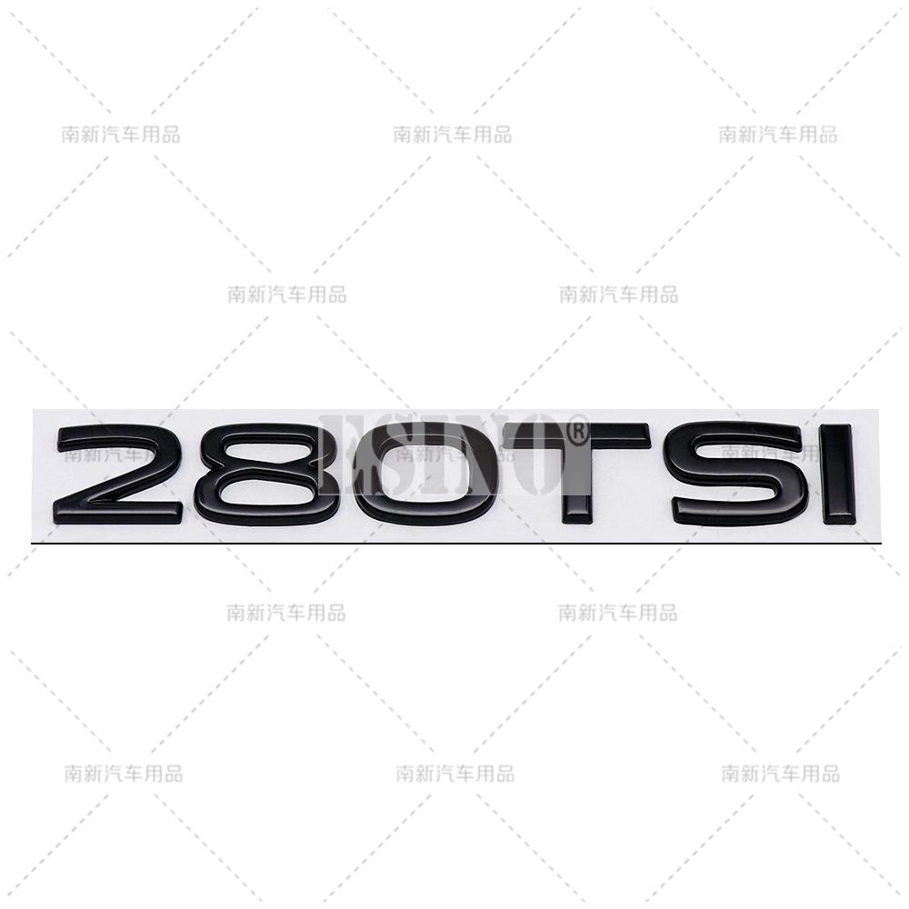 AABIO1 New Styling 3D 230 280 330 380 TSI Metal Alloy Adhesive Emblem Rear Trunk Badge Fender Sticker Car Body Decal for Volkswagen