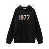 Unisex Oversized Hooded Sweatshirt With Flocked Number Print Loose Fit Cotton Pullover Streetwear