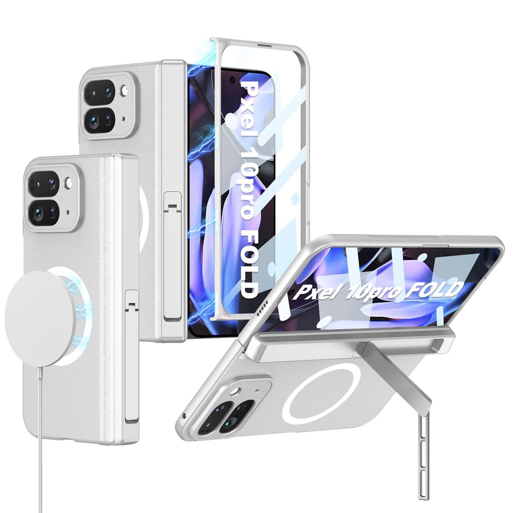 For Magsafe Wireless Charge Case for Google Pixel 10 9 Pro Magnetic Hinge Armor Screen Glass Cover for Pixel 10 Pro Fold Case