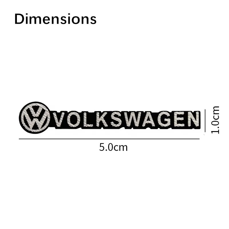 Car Audio Decorate 3D Aluminum Emblem Badge Sticker Decal Accessories For Volkswagen VW R GTI Golf Polo Passat b6 Tiguan Beetle zh5