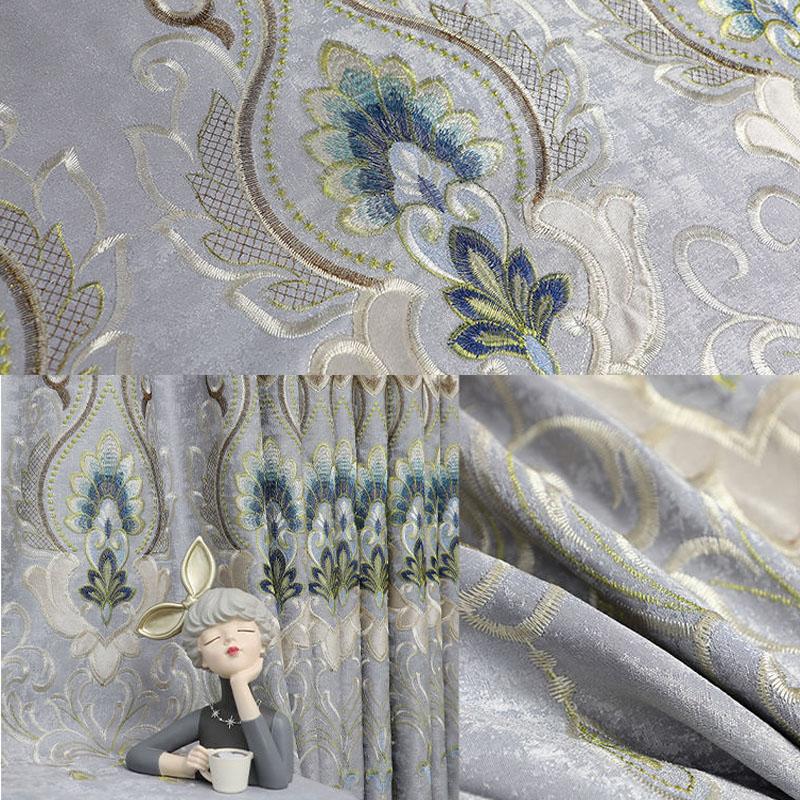 Плотные шторы из синели для гостиной, спальни, изоляционные домашние шторы, скандинавский современный стиль, карниз для штор