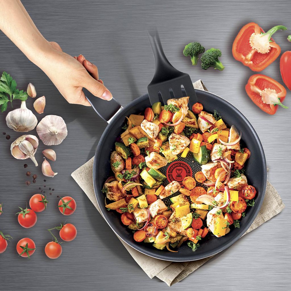 Tefal XL Intense Frying Pan (24cm, 28cm) Dishwasher Oven Safe No PFOA Black