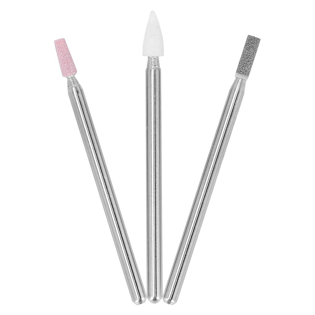 3 шт. Профессиональные фрезы для ногтей, пилка для ногтей, фрезы для удаления кутикулы с коробкой для хранения