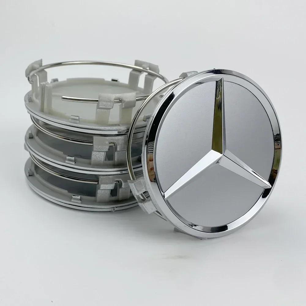 XTRL1 75MM Car Styling Wheel Center Covers Hub Caps Replacement Mercedes Benz Amg W211 W203 W204 W210 W124 AMG W202