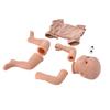 21 Inch Reborn Doll Kit Soft Vinyl Simulated DIY Unpainted Baby Doll Parts Mold Accessories for