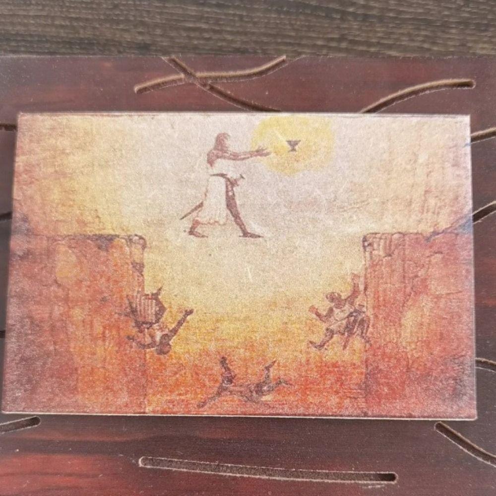 Рыцарь-прыжок Грааль Рыцарь Картина Деревянная Индиана-Джонс Картина Прыжок веры Реплика Гостиная