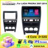 Android 13 For LADA Priora 2007-2013 Autoradio Car Multimedia Navigation GPS WIFI Wireless Bluetooth Carplay Touch Screen Dumb Black Frame