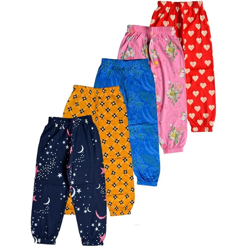 Спортивные брюки для девочек T2F Regular Fit (GLSTRK04_Разноцветный 3_9-10 лет)
