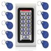 Waterproof IP68 RFID 125KHZ ID Keypad Single Door Stand-alone Access Control Metal Case&Wiegand 26 Bit+10pcs RFID Cards