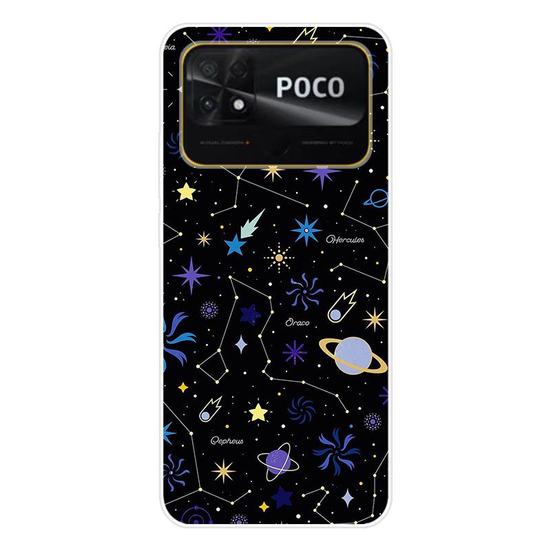 Для Xiaomi Poco C40 C 40 Чехол Мягкая силиконовая задняя крышка Мультяшный чехол для телефона Разнообразие