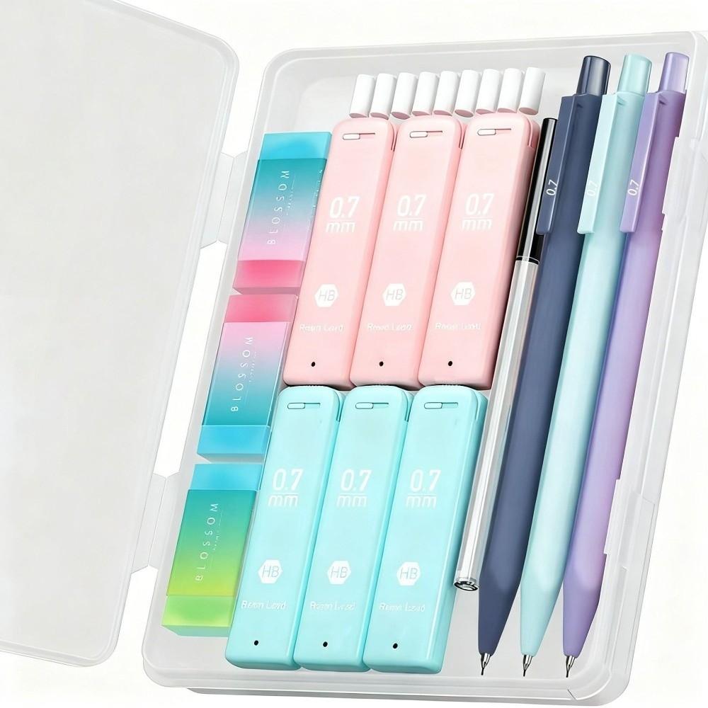 16pcs 0.5/0.7mm Mechanical Pencil Set HB Drafting Pencils Kit Automatic Pencils  School Office