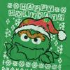 Sesame Street Unisex Adult Ugly Christmas Oscar The Grouch T-Shirt