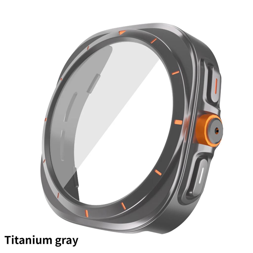 Замена на Ultra Case для Samsung Galaxy Watch 7 6 40 мм 44 мм Обновление до Galaxy Watch Ultra 47 мм Закаленное стекло для защиты экрана