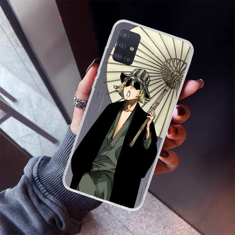 Чехол для телефона Bleach Kisuke Urahara для Samsung Galaxy A52 A51 A50S A32 A22 A12 A02S A72 A71 A31 A70 A30S Note 20 Ultra 10 Plus S10