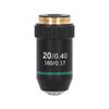 Achromatic Objective Brass Chrome Plated 20X Microscope Objective Lens Interface 20.2mm