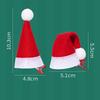 10Pcs Santa Christmas Hat Clips Mini Hair Grips Barrettes New Christmas Hair Clips  Christmas
