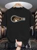 Cartoon Zipper Lazy Face Hidden Character Graphic Unisexs Crew Neck T Shirt Fun Novelty Print Short Sleeve Casual Cotton Summer Top