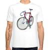 Worn Out Bike Men's T-shirts Skeleton Bicycle Short Sleeve Creative Cycling Art Tshirts Fashion Skull Desgin Top Streetwear Tees