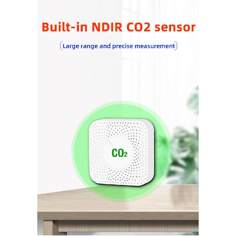 Tuya Smart WiFi/ZigBee Carbon Dioxide Meter NDIR High-Precision Real-Time Detection Intelligent Linkage Home School CO2 Detector