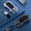 Подходит для чехла-брелока ключа Mercedes Benz Класса C E A B S GLE GLA GLB GLC GLS AMG W176 177 203 204 205 211 212 Цепочка Оболочка Брелок