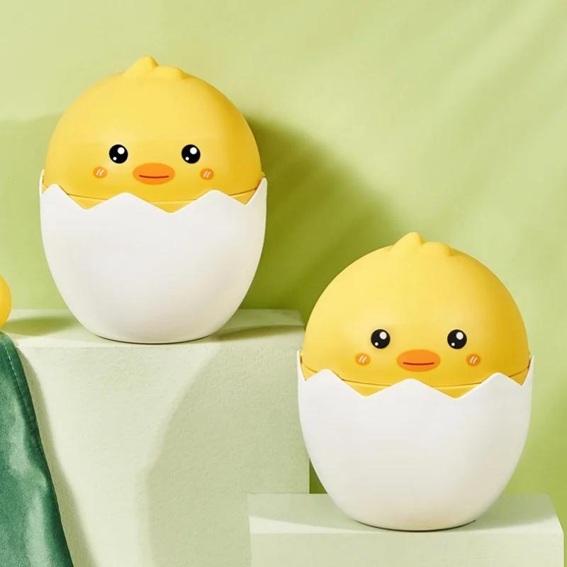 Мультяшный настольный мусорный контейнер, многофункциональная коробка для салфеток, симпатичный мусорный бак с крышкой, органайзер, ученический стол, аксессуары для хранения, мусорные баки