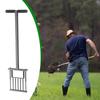 Lawn Aerator Tool Iron Multifunctional Sturdy Maintenance Grass Plug Gardening for