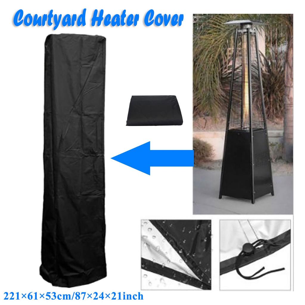 Outdoor Heater Dirty Cover Waterproof Cover Square Waterproof Cover Black
