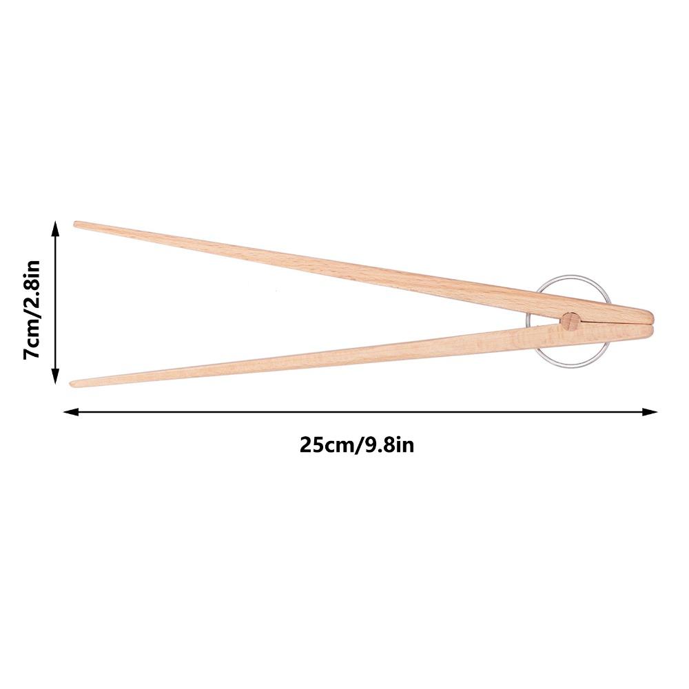 Wooden Bread Tongs Reusable Snack Clip Grilling Accessory Baking Clip Cooking Preparation