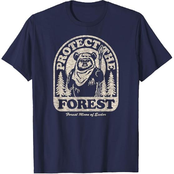 Star Wars Ewok Protect The Forest Graphic Tee T-Shirt