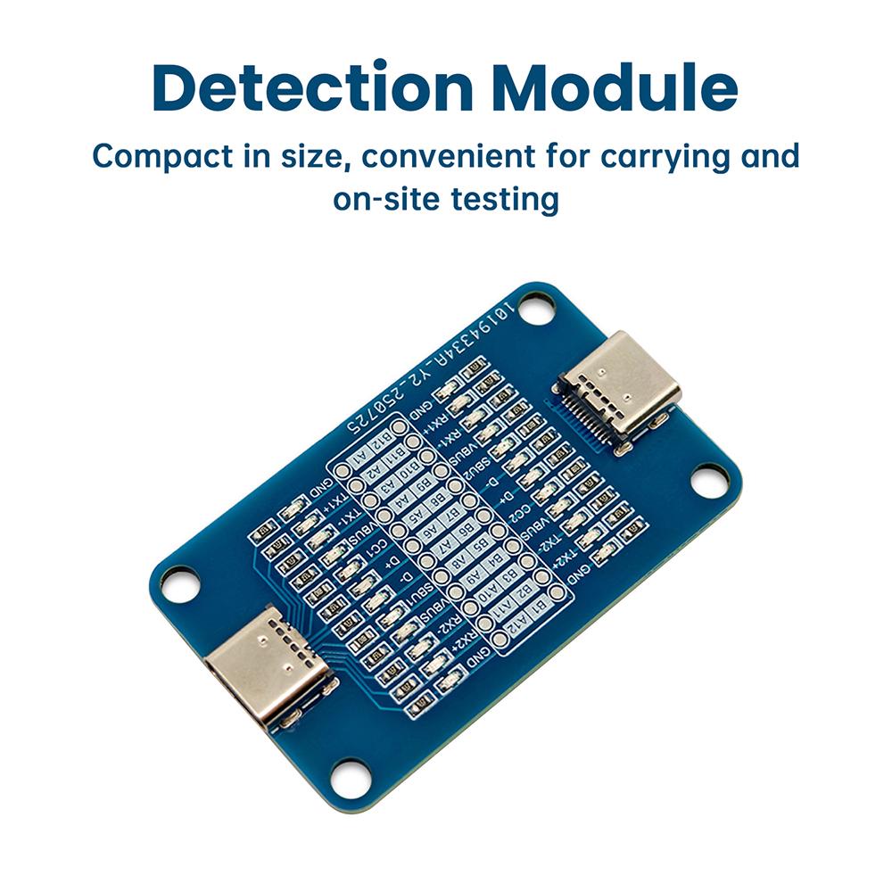 Двухпортовый кабель для быстрой зарядки Type-C, плата для проверки, для iPhone, Android-телефона, тестер последовательности кабелей, электронный набор