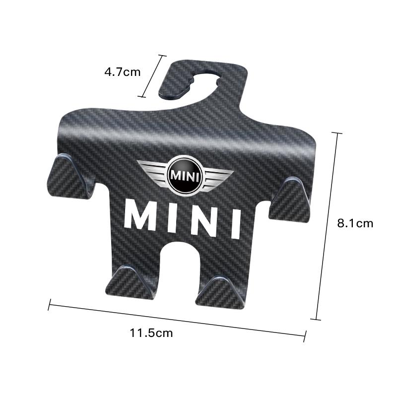 Carbon Fiber Portable Car Seat Back Hooks For MINI JCW Cabrio Cooper Countryman Aceman Clubman Coupe Paceman Roadster Hub Cap