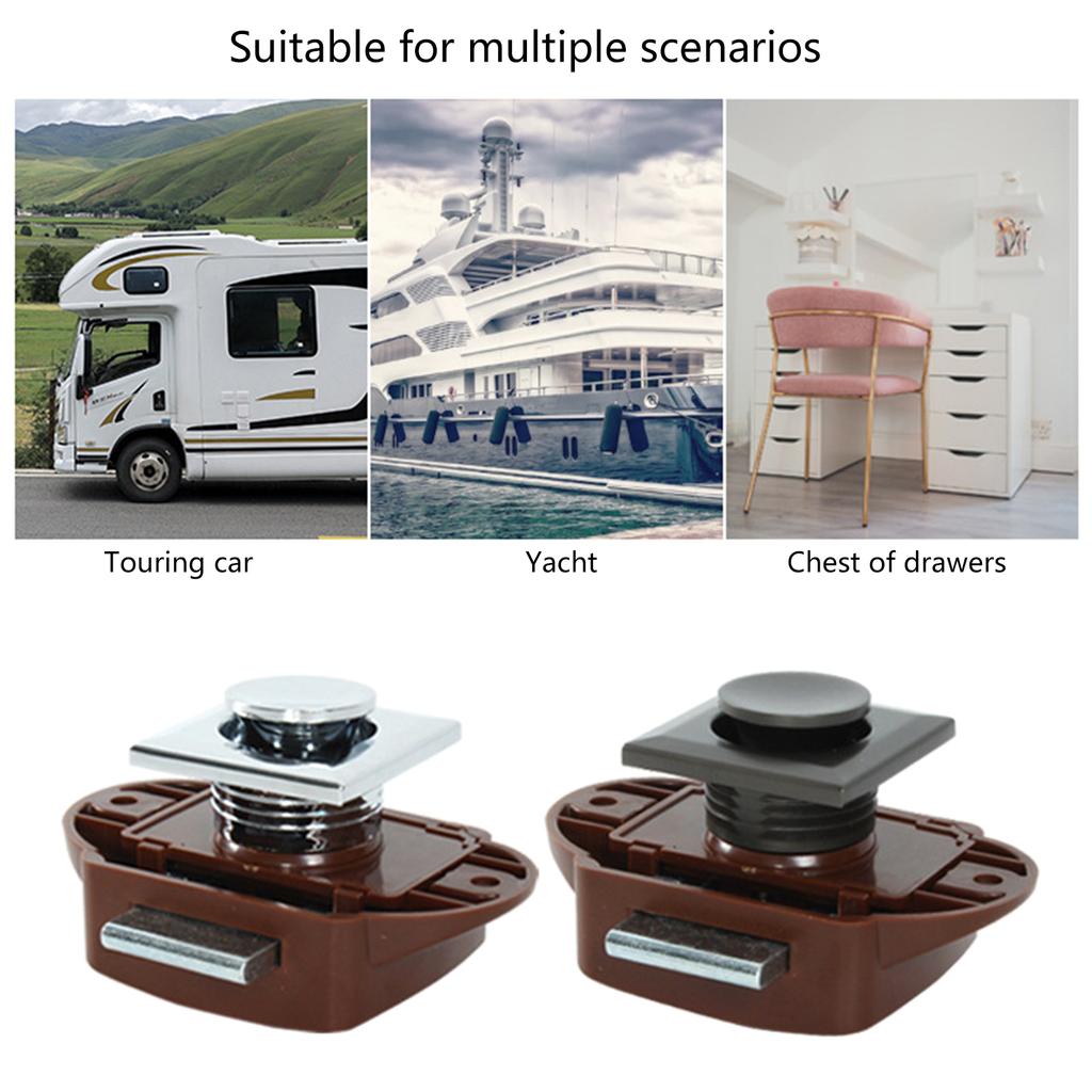 Главная Шкаф для автофургона Кнопка без ключа Защелка Замок Люк Фиксатор Дверной замок Ручки для шкафа Автодом Караван Кемпер Ручка