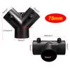 60 /75mm Y T Car Heater Air Vent Ducting Piece Exhaust Connector Dual Closable Open Regulatin For Webasto Diesel Parking Heate