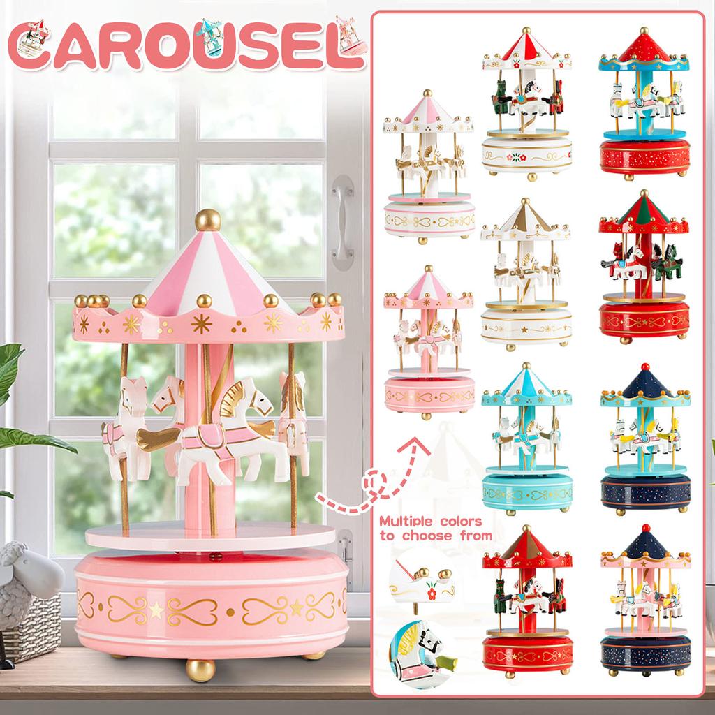 Европейская музыкальная шкатулка-карусель, музыкальная шкатулка, музыкальная шкатулка, детский подарок на день рождения, студенческий подарок
