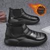 Men's Waterproof Non-Slip Winter Snow Boots with Thick Sole and Velvet Lining