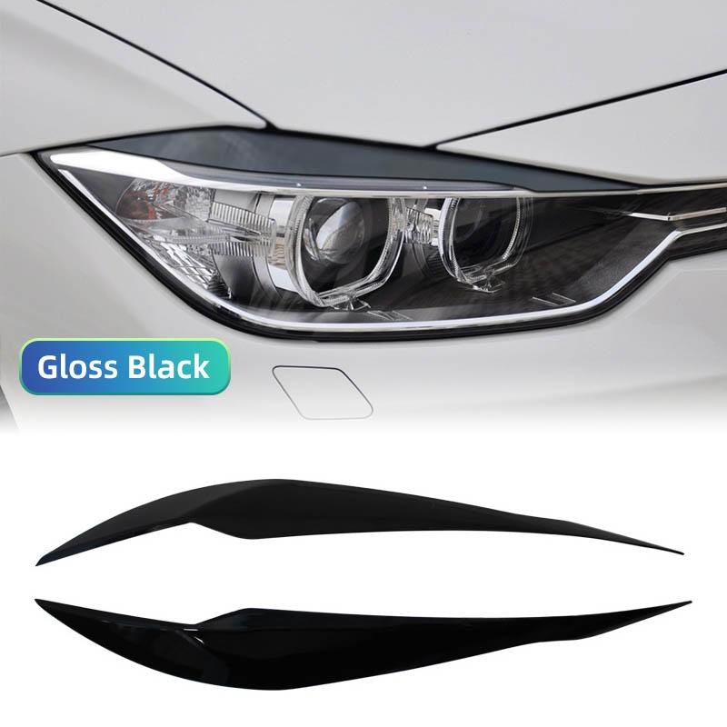 Auto Headlight Lamp Eyebrows Cover Trim Stickers For BMW 3 Series F30 F31 318i 320i 2012-2018 Car Eyelids Lids New ABS Carbon