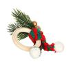 6pcs Christmas Napkin Rings Decoration Napkin Holder for Dining Table Enhancement Elegant Serviette Buckles Accessory