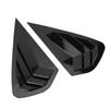 1 Pair Rear Side Window Shutter Cover Trim Glossy Black Scratch Proof Window Louver Side Vent Trim F
