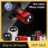 2026 New For VOLKSWAGEN VW Car Styling Metal Car Tire Valve Caps Dust Prevention Accessories For R Volkswagen Magotan R-Line Tou