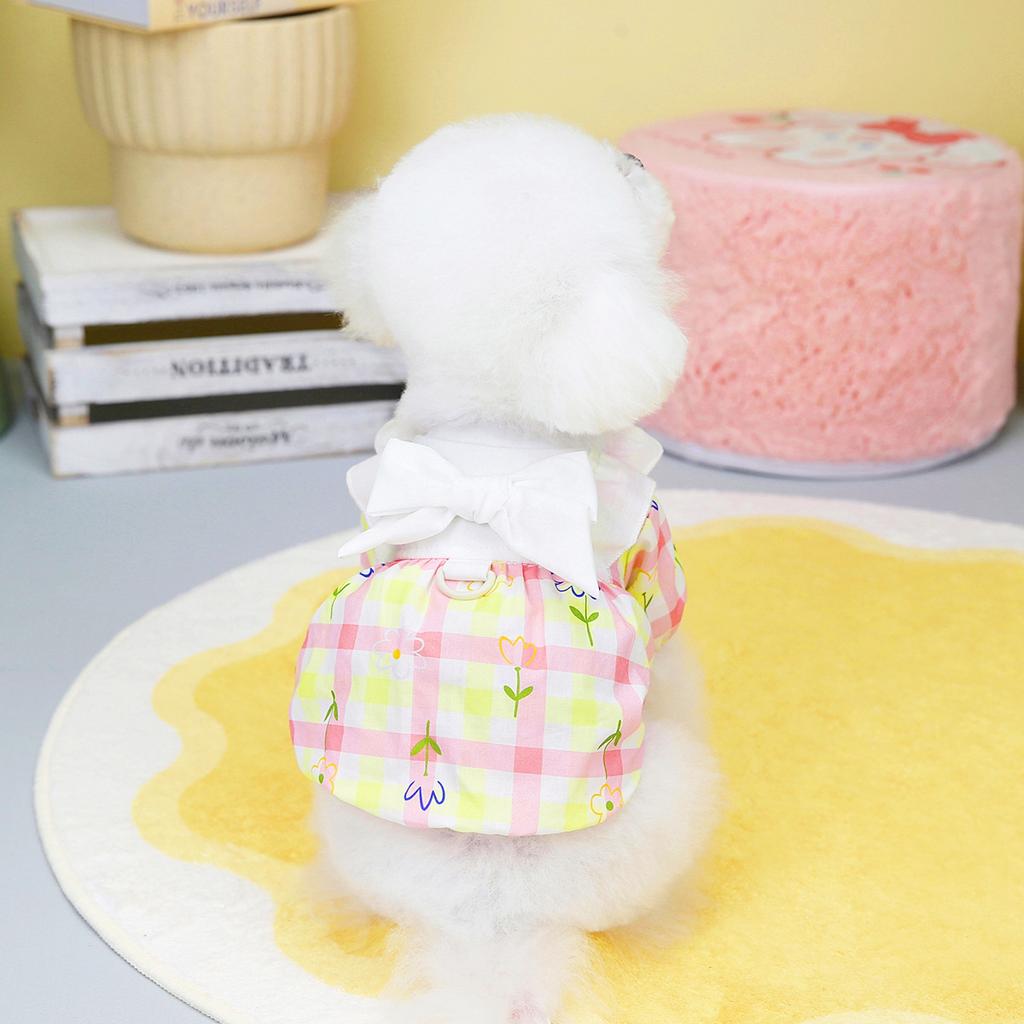 2023 Spring and Summer Dog Skirt Pet Clothes Installed Teddy Schnauzer Small Dog Bichon Fresh Field Skirt Wholesale Pet Clothes