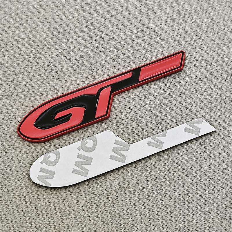 3D Metal Car Sticker GT Logo Badge Emblem Decal For Peugeot GT 301 308 408 508 3008 4008 5008 307 207 407 Auto Accessories