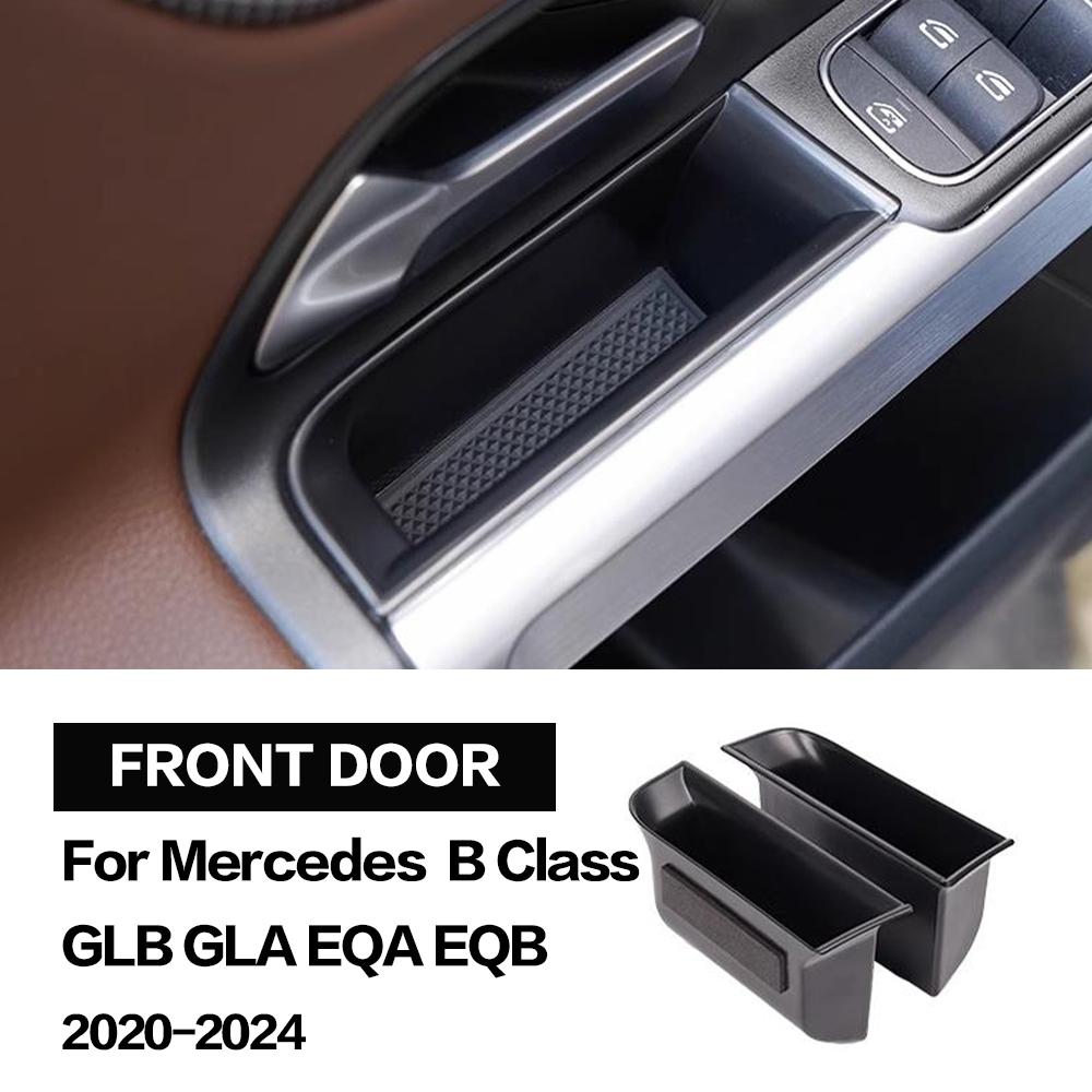 2X For Mercedes Benz EQB EQA W247 X247 H247 B GLB GLA Class 2020 - 2024 Car Door Storage Box Bag Handle Interior Accessories