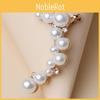 Pearl Simulation Stylish Earring With Sparkling Rhinestones For Casual Wear